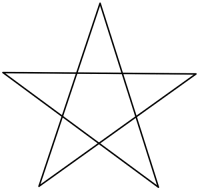 Et pentagram.